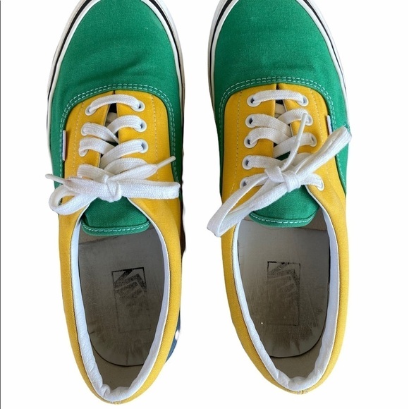 VANS Era 95 DX Green Yellow Blue Colorblock Sz 11 - Picture 6 of 10